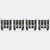 Zwart-wit Abstracte Drinkware Set Whisky Glas (Links)