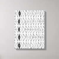 Zwart wit Abstracte lijnen vormen artsy patroon