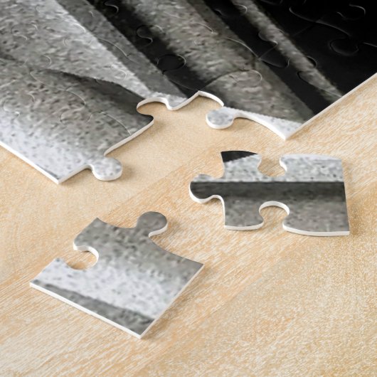 Zwart-wit Abstracte puzzel (Zijkant)