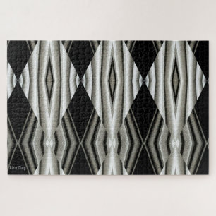 Zwart-wit Abstracte puzzel