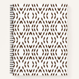 Zwart-wit abstracte stippenpatroon notitieboek