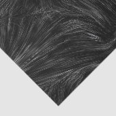 Zwart & Wit Abstracte Veer Tissuepapier (Detail)