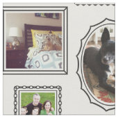 Zwart-wit Afbeelding Lijst Pattern Stof (Close Up)