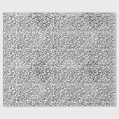 Zwart wit afdrukken cadeaupapier (Vlak)