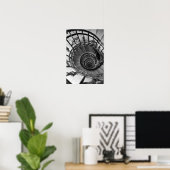 Zwart-wit afdrukken. Moderne fotografie voor thuis Poster (Thuiskantoor)
