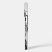 Zwart-wit Afrikaanse krijger koningin Case-Mate iPhone Case (Achterkant / Links)