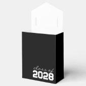 Zwart & Wit Afstudeer Favor Dozen Bedankdoosjes (Geopend)