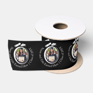 Zwart-wit Afstuderen foto, Pet Tassel Diploma Lint