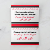 Zwart wit Afstuderen Gefeliciteerd met begroeten Aankondiging (Binnen)