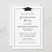 Zwart-wit Afstuderen met QR-code (Voorkant)