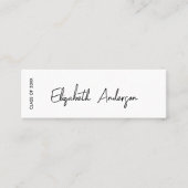 Zwart Wit Afstuderen Student Modern Afstuderen Contactkaartje (Voorkant)