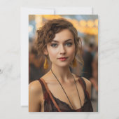 Zwart-wit Afstuderen Wiskunde Foto Afstuderen Kaart (Achterkant)