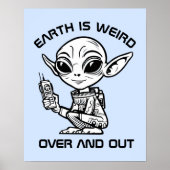 Zwart-wit alien poster (Voorkant)