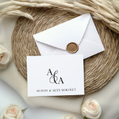 Zwart-wit Ampersand Modern Bedankt