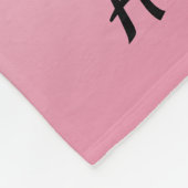 Zwart-wit anker fleece deken (Hoek)