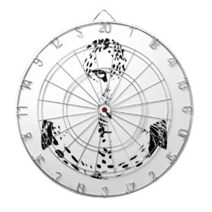 Zwart-wit Anker Luipaard Oogoverlay 3 Dartbord