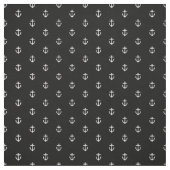 Zwart-wit ankerprint stof (Swatch)