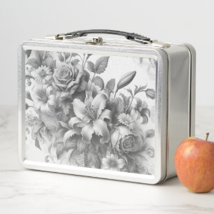 Zwart & Wit Antiek Bloemen Perfectie