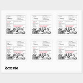 Zwart & Wit Apotheek Kers label (Vel)