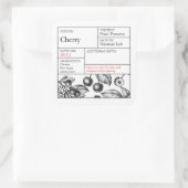Zwart & Wit Apotheek Kers label (Tas)