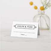 zwart-wit Art Deco Monogram (Voorkant)