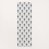 Zwart-wit art-decopatroon yogamat (Achterkant)
