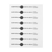 Zwart wit Aztec Arrows Monogram (Vel)