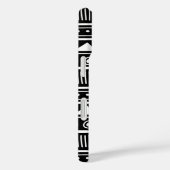 Zwart-wit Aztec Tribal Pattern Case-Mate iPhone Case (Achterkant / Rechts)