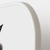 Zwart-wit Baby Panda Beer Modern Monogram Pickleball Paddle (Links Detail)