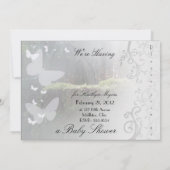 Zwart-wit baby shower 1b kaart (Achterkant)