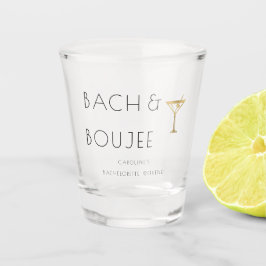 Zwart-wit Bach en Boujee Bachelorette Party Shot Glas