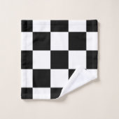 Zwart-wit Bad Handdoek (Wasdoekje)