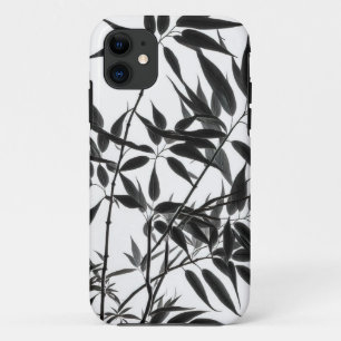 Zwart-wit Bamboe Plant iPhone 11 Hoesje