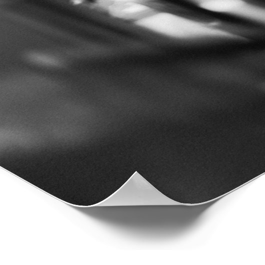 Zwart-wit bar scene gieten verse Draft Beer Poster (Hoek)