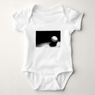 Zwart-wit basketbal kunst romper