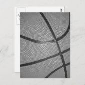 Zwart-wit Basketball Briefkaart (Voorkant / Achterkant)