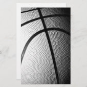 Zwart-wit Basketball Briefpapier (Voorkant / Achterkant)