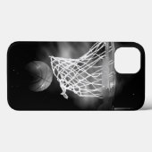 Zwart-wit Basketball Case-Mate iPhone Case (Achterkant (horizontaal))