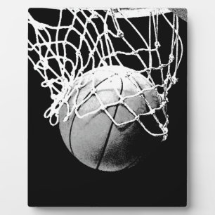 Zwart-wit Basketball Fotoplaat