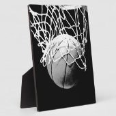 Zwart-wit Basketball Fotoplaat (Zijkant)