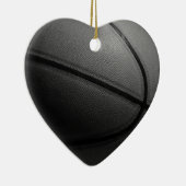 Zwart-wit Basketball Keramisch Ornament (Rechts)