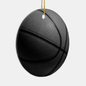 Zwart-wit Basketball Keramisch Ornament (Rechts)