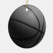 Zwart-wit Basketball Keramisch Ornament (Links)