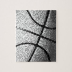 Zwart-wit Basketball Legpuzzel