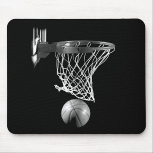 Zwart-wit Basketball Muismat