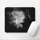 Zwart-wit Basketball Muismat (Met muis)