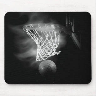 Zwart-wit Basketball Muismat