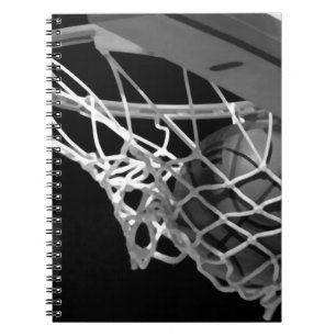 Zwart-wit Basketball Notitieboek