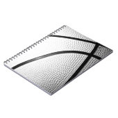 Zwart-wit Basketball Notitieboek (Linkerzijde)