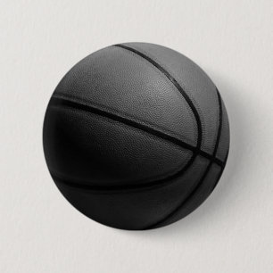 Zwart-wit Basketball Ronde Button 5,7 Cm